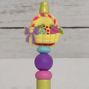 Handmade Easter Basket Beaded Pen